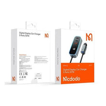 Load image into Gallery viewer, Mcdodo 107W Digital Display 1C + 4A PD Fast Car Charger with Extension Cord
