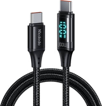 Load image into Gallery viewer, Mcdodo Cable Digital Display 100W Type-C to Type-C 1.2m
