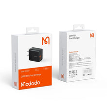 Load image into Gallery viewer, Mcdodo Cubo 20W 1C + 1A Fast Charger
