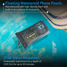 Load image into Gallery viewer, Pelican 2 Pack Marine Waterproof Phone Pouch (Regular) -Black/Hi-Vis Yellow
