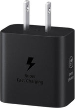 Load image into Gallery viewer, Samsung 25W Wall Charger Power Adapter, Cable Not Included, Super Fast Charging, Compact Design, Energy Efficient, Compatible with Galaxy and USB Type C Devices, Black
