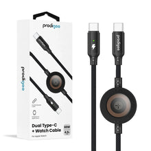 Load image into Gallery viewer, Prodigee Enegree Dual Type-C + Watch Cable for Apple watch
