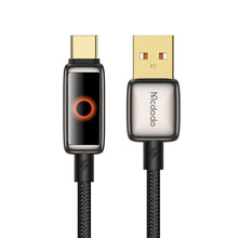 Load image into Gallery viewer, Mcdodo Cable Auto Power Off USB-A to USB-C Digital Display 1.2m
