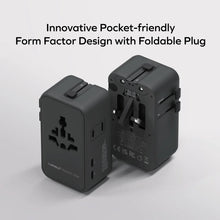 Load image into Gallery viewer, Momax 1-World² Pocket 70W 4-Port Dual AC Travel Adapter

