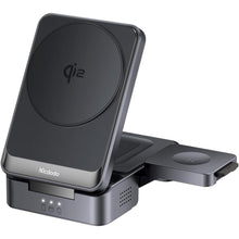 Load image into Gallery viewer, Mcdodo MagQ Qi2 Foldable 3 in 1 Magnetic Wireless Charging Station
