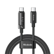 Load image into Gallery viewer, Mcdodo Cable 240W USB-C to USB-C 1.2M Digital Display Oled
