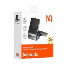 Load image into Gallery viewer, Mcdodo MagQ Qi2 Foldable 3 in 1 Magnetic Wireless Charging Station
