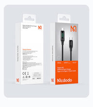 Load image into Gallery viewer, Mcdodo Cable Digital Display 100W Type-C to Type-C 1.2m
