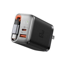 Load image into Gallery viewer, Mcdodo Cubo 67W 1C + 1A Charger with Retractable USB-C 65CM
