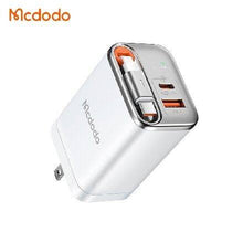 Load image into Gallery viewer, Mcdodo Cubo 67W 1C + 1A Charger with Retractable USB-C 65CM
