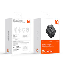 Load image into Gallery viewer, Mcdodo 10.5W Universal Adapter (UK/US/EU/AU)
