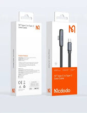 Load image into Gallery viewer, Mcdodo Cable 90 Degree 65W Type-C to Typce-C 1.2m
