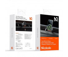 Load image into Gallery viewer, Mcdodo 15W Magnetic Wireless Car Charger with Retractable Cable
