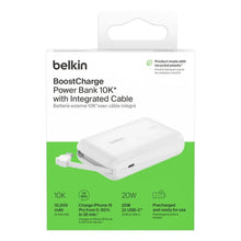 Load image into Gallery viewer, Belkin Bateria Portátil 10K 20W PD + Cable integrado USB-C
